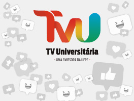 Ilustração de Facebook com marca da TVU