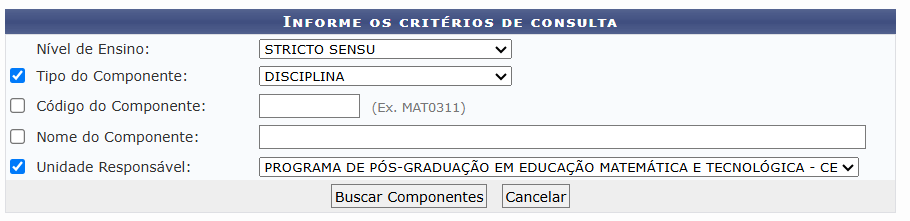 Como consultar ementas