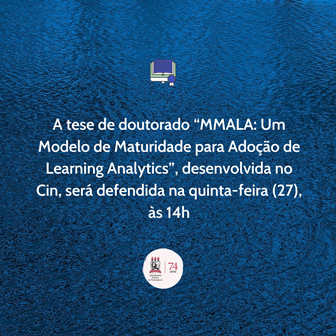 Pós em Computação tem defesa de dissertação de mestrado na manhã desta quinta-feira (8) - Agenda de Defesas - UFPE