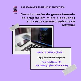 Pós-Graduação em Ciência da Computação realiza defesa de dissertações de  mestrado - Notícias - UFPE