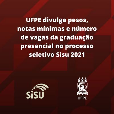 Notas de corte Sisu UFPE 2023: consulte simulado de todos os cursos