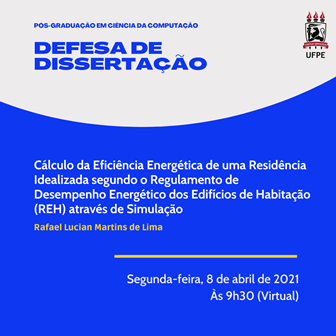 Pós em Computação tem defesa de dissertação de mestrado na manhã desta  quinta-feira (8) - Agenda de Defesas - UFPE