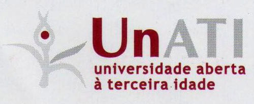 Logomarca do UnATI nas cores cinza e vermelho