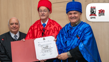 Professor alemão Reinhard Bork recebe título de Doutor Honoris Causa da UFPE